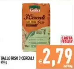 Supermercati Agorà Gallo Riso 3 Cereali offerta