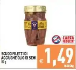Supermercati Agorà Scudo filetti di acciughe olio di semi offerta