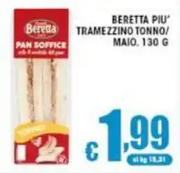 Sacoph Beretta piu' tramezzino tonno/maio offerta