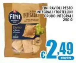 Sacoph Fini ravioli pesto integrali offerta