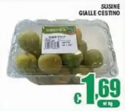 Sacoph Susine gialle cestino offerta