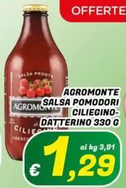 Idromarket Agromonte salsa pomodori ciliegino-datterino offerta