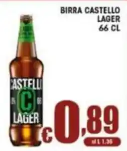Sacoph Birra Castello Lager offerta