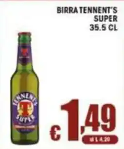 Sacoph Birra Tennent's Super offerta
