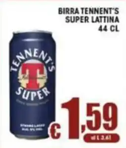 Sacoph Birra Tennent's Super Lattina offerta