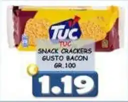 MercADone Tuc snack crackers gusto bacon offerta