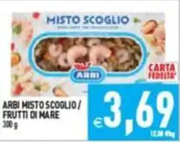 Supermercati Agorà Arbi misto scoglio / frutti di mare offerta