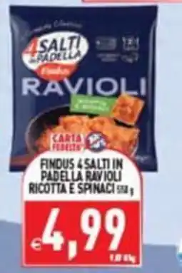 Supermercati Agorà Findus Salti in Padella Ravioli Ricotta e Spinaci offerta