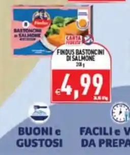 Supermercati Agorà Findus bastoncini di salmone offerta
