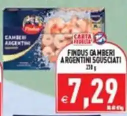 Supermercati Agorà Findus gamberi a argentini sgusciati offerta