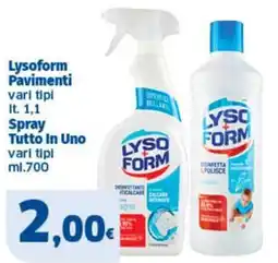 Ok Sigma Lysoform Pavimenti offerta