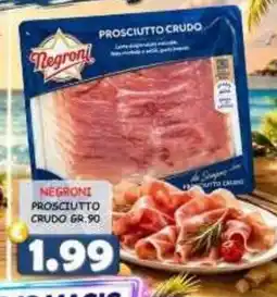 MercADone Negroni prosciutto crudo offerta