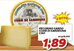MA Supermercati Pecorino sardo cuor di sardegna cao offerta