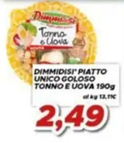 MA Supermercati Dimmidisi' piatto tonno e uova offerta