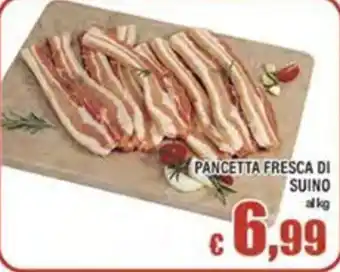 Top Supermercati Pancetta fresca di suino offerta