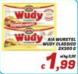 Idromarket Aia wurstel wudy classico offerta