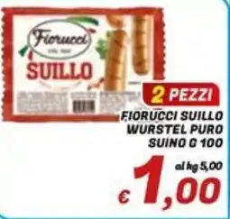 Idromarket Fiorucci Suillo Wurstel Puro offerta