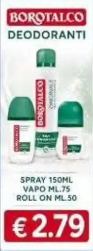MercADone Borotalco deodoranti offerta