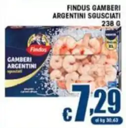 Sacoph Findus gamberi argentini sgusciati offerta
