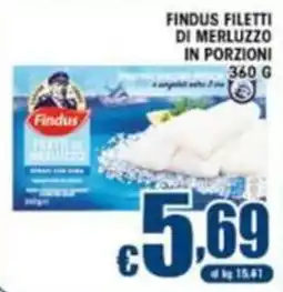 Sacoph Findus filetti di merluzzo in porzioni offerta