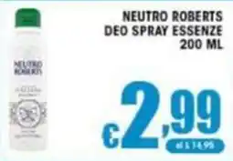 Sacoph Neutro Roberts Deo Spray Essenze offerta