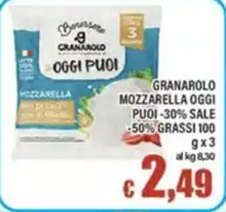 Top Supermercati Granarolo Mozzarella OGGI PUOI offerta
