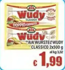 Top Supermercati Aia'Wurstel'Wudy Classico offerta