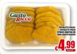 Gesad Supermercati Cotolette pollo Gusto Ricco offerta