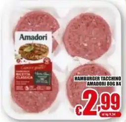 Gesad Supermercati Hamburger tacchino Amadori offerta