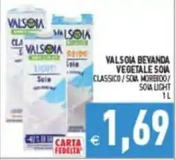 Supermercati Agorà Valsoria bevanda vegetale soia classico offerta