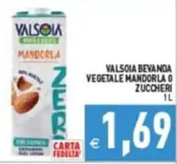 Supermercati Agorà Valsòia bevanda vegetale mandorla 0 zuccheri offerta