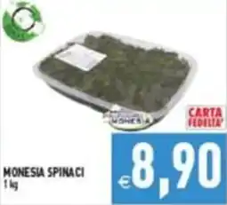 Supermercati Agorà Monesia spinaci offerta