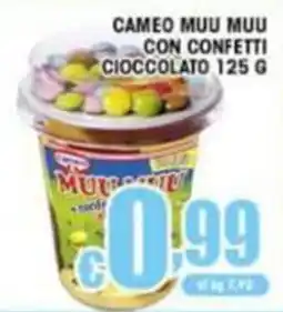 Sacoph Cameo muu muu con confetti cioccolato offerta