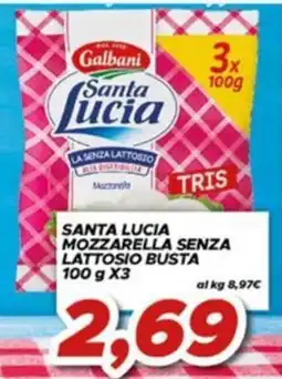 MA Supermercati Santa Lucia Mozzarella senza lattosio offerta