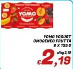 Idromarket Yomo yogurt omogeneo frutta offerta