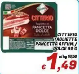 Idromarket Citterio tagliette pancetta affum./dolce offerta