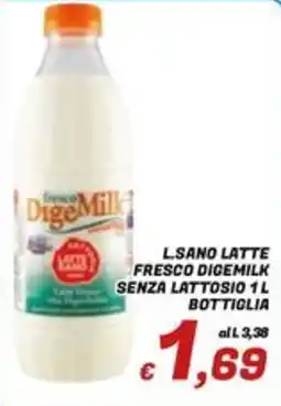 Idromarket Latte fresco Digemilk senza lattosio offerta