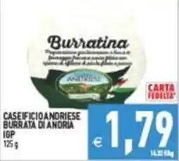 Supermercati Agorà Burratina Burrata di Andria IGP offerta
