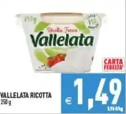 Supermercati Agorà Vallelata ricotta offerta