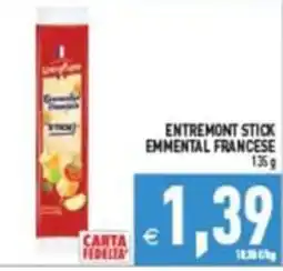 Supermercati Agorà Entremont Stick Emmental Francese offerta