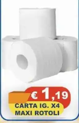 Magazzini del Risparmio Carta ig. maxi rotoli offerta