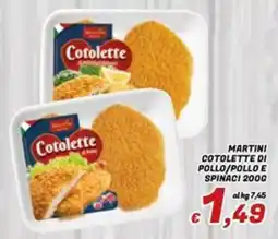 Idromarket Cotolette di pollo e spinaci offerta