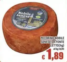 Top Supermercati Pecorino nobile senese la fonte offerta