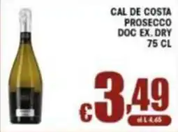 Sacoph Cal de Costa Prosecco offerta