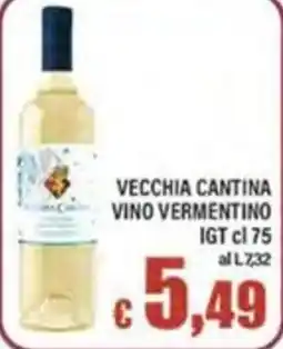 Top Supermercati Vecchia Cantina Vino Vermentino offerta
