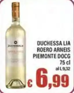 Top Supermercati Duchessa Lia Roero Arneis offerta