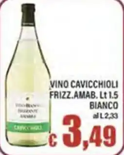 Top Supermercati Vino bianco frizzante amabile Cavicchioli offerta
