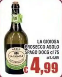 Top Supermercati La Gioiosa Prosecco Asolo Spago DOCG offerta