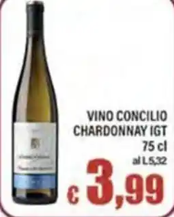 Top Supermercati Vino Concilio Chardonnay IGT offerta