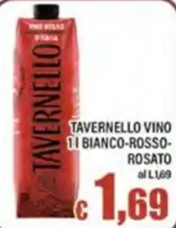 Top Supermercati Tavernello vino bianco-rosso-rosato offerta
